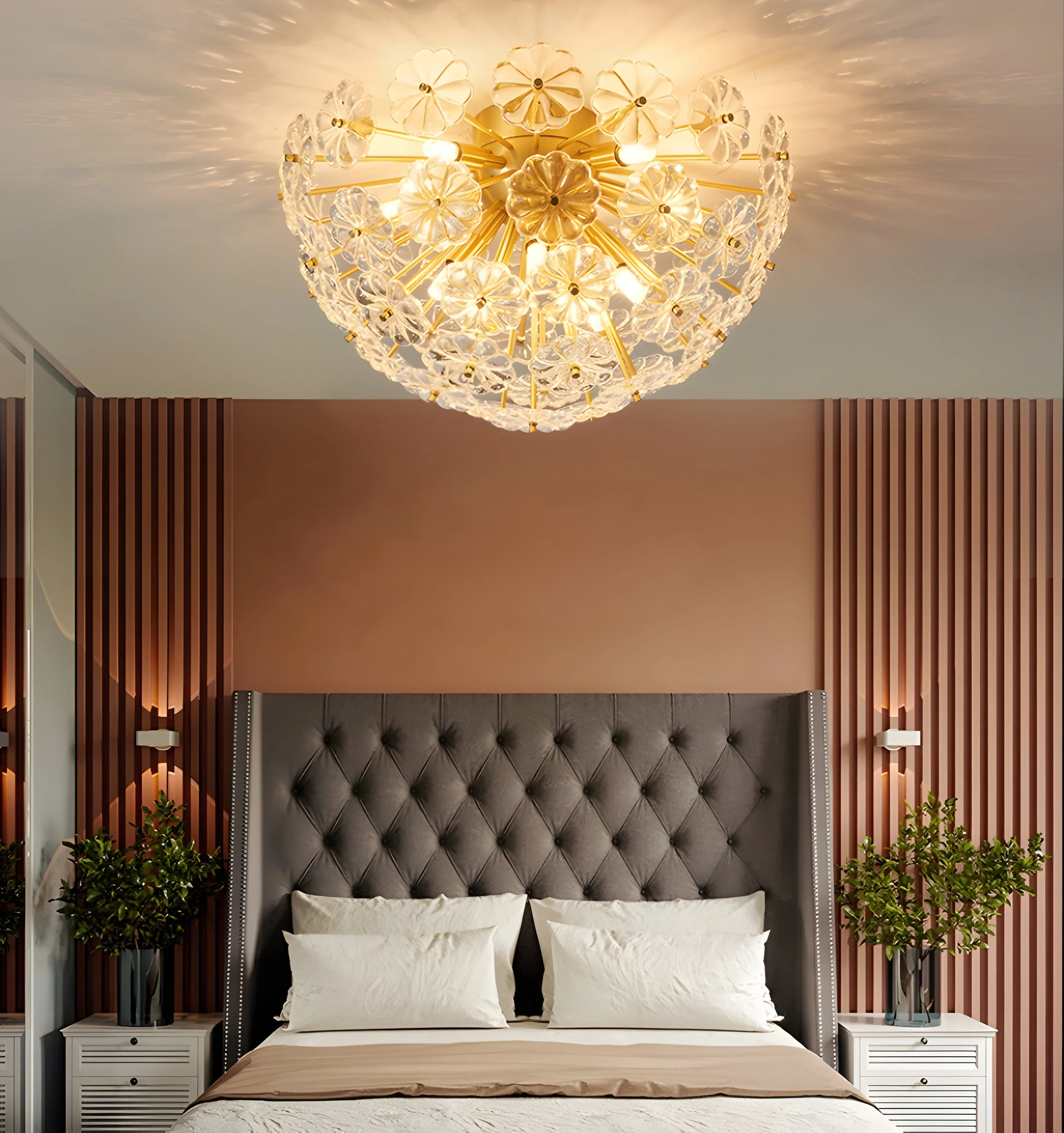 Romantic Flower Ceiling Light - Auraolight
