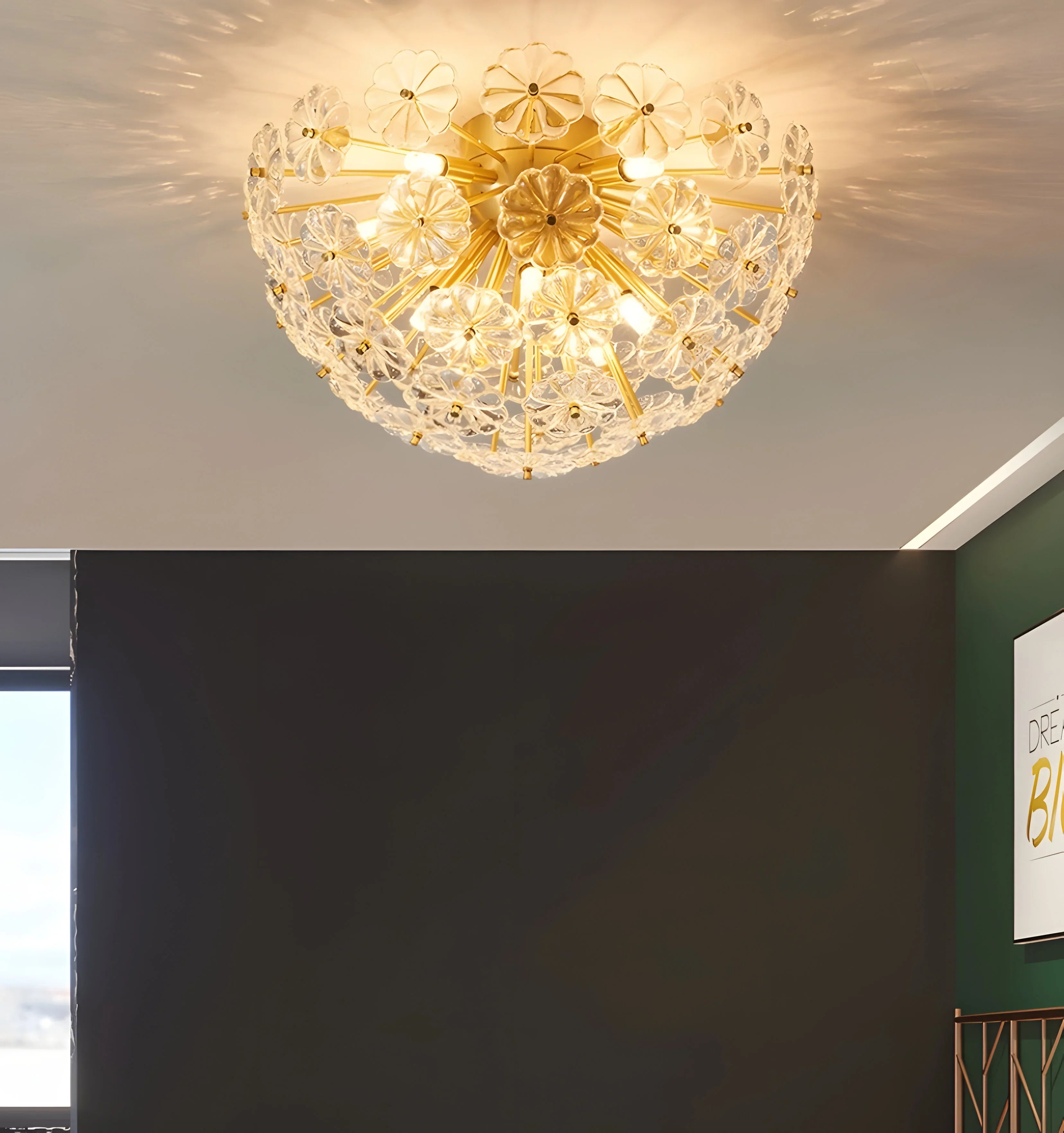 Romantic Flower Ceiling Light - Auraolight