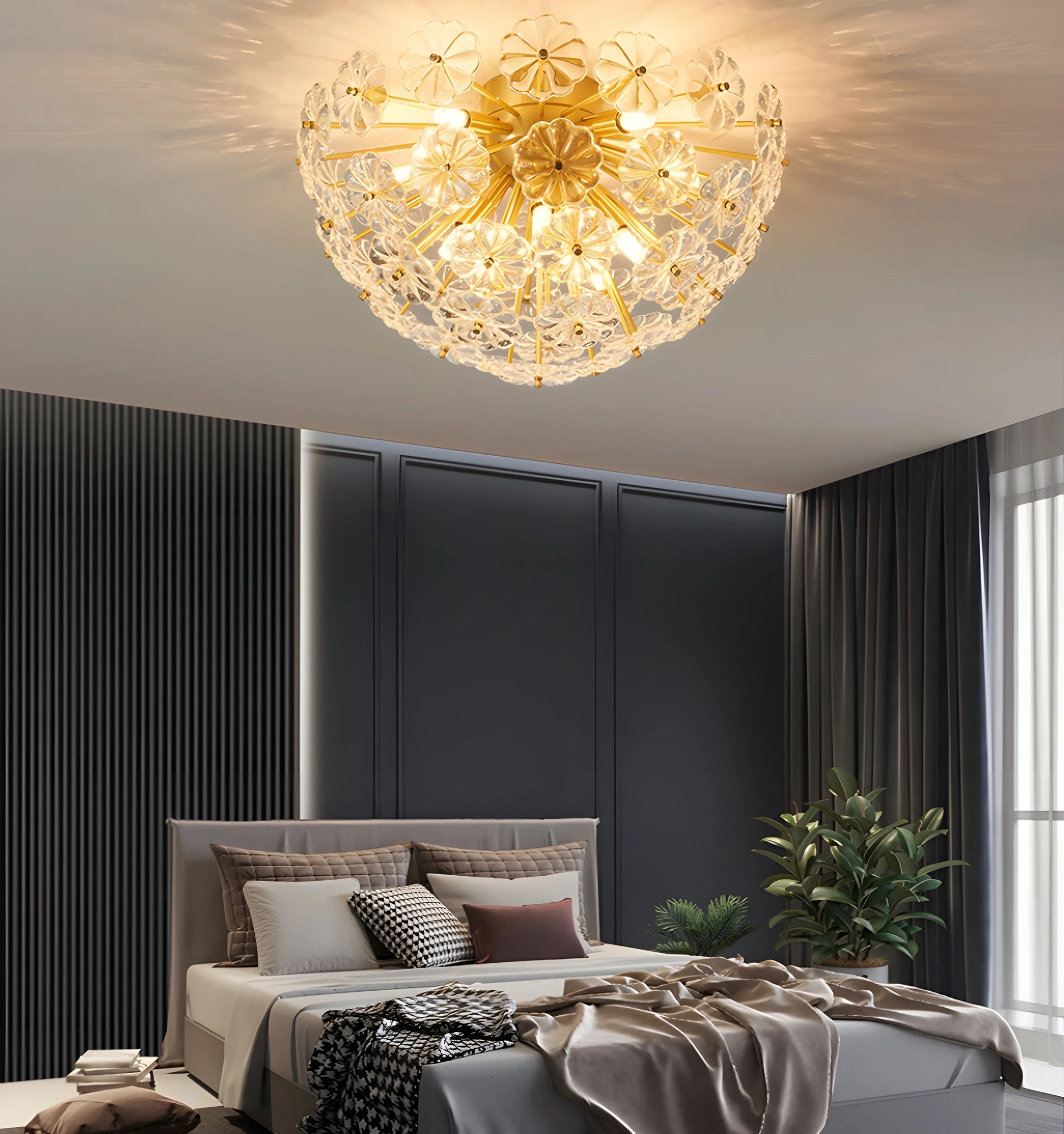 Romantic Flower Ceiling Light - Auraolight