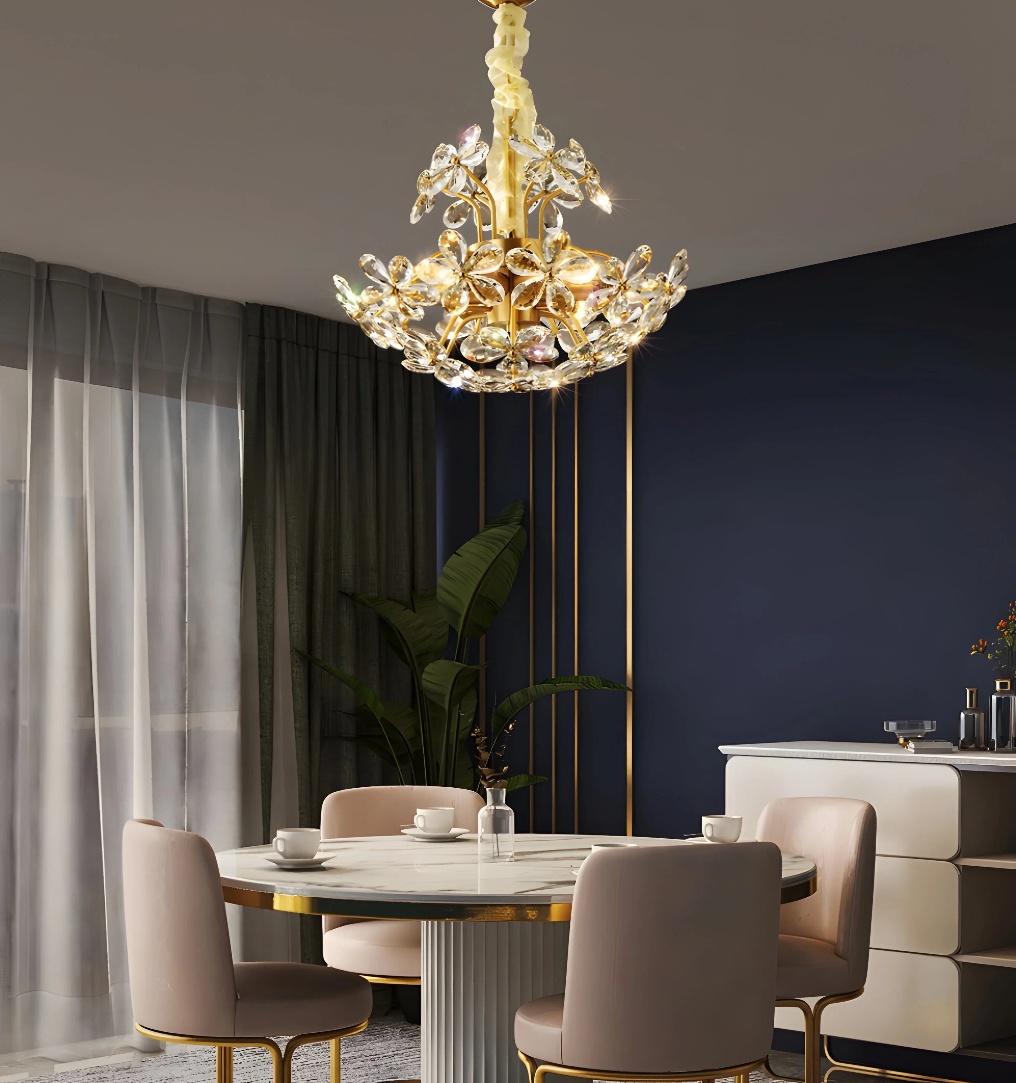 Romantic Flower Chandelier - Auraolight