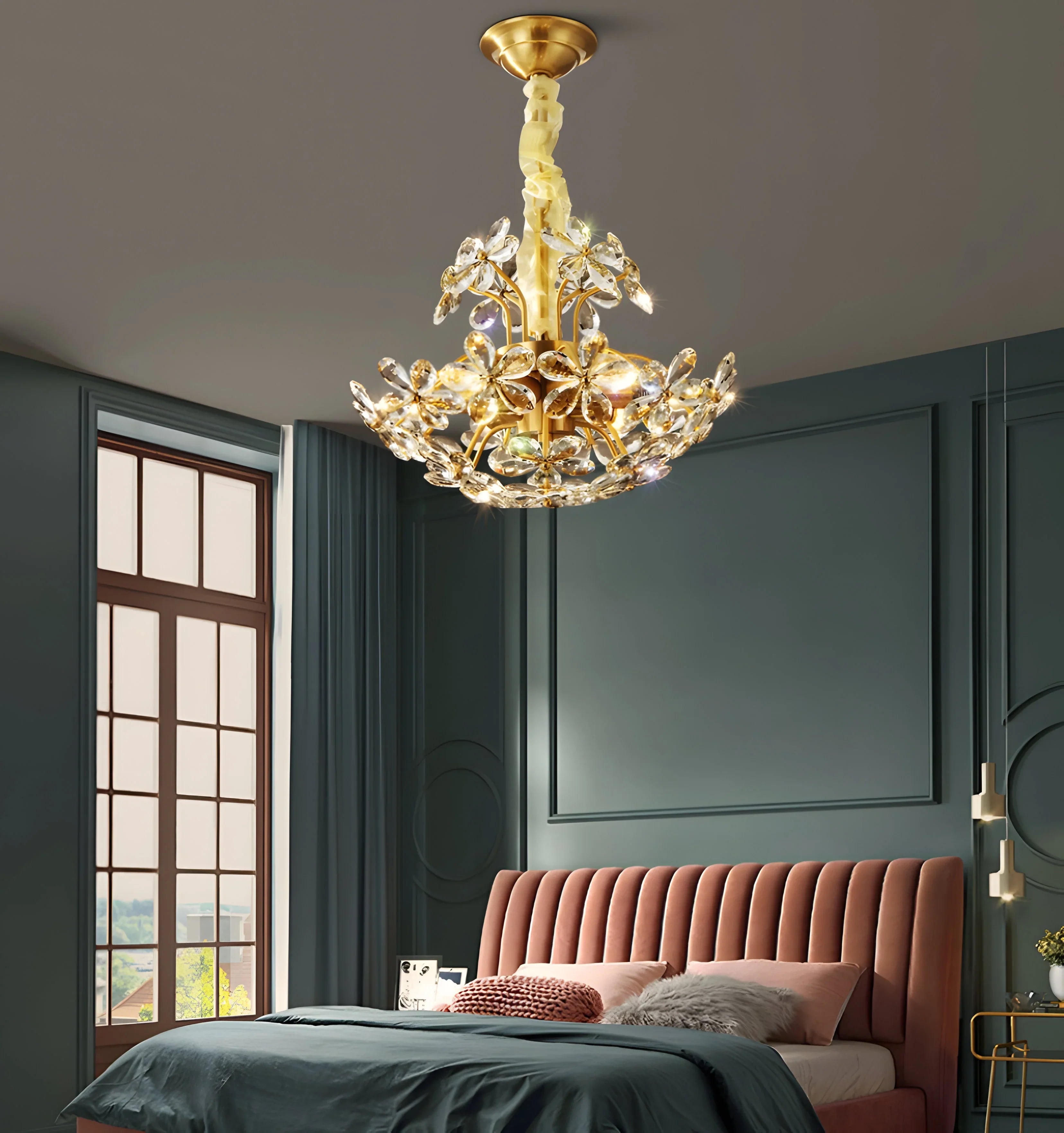 Romantic Flower Chandelier - Auraolight