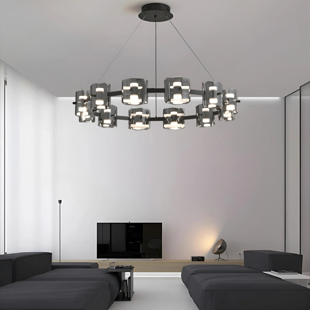 Round Corlota Chandelier - Auraolight