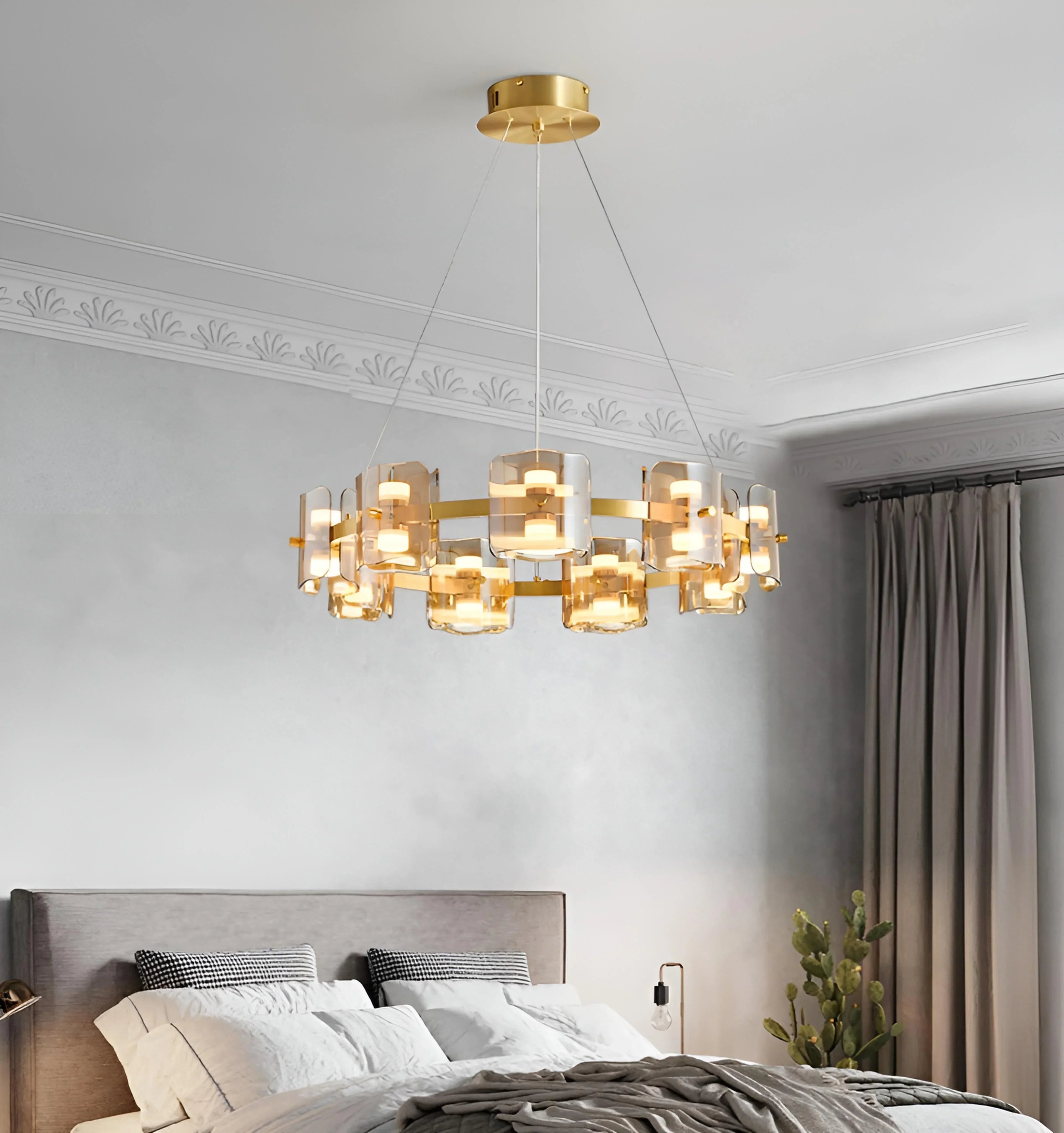 Round Corlota Chandelier - Auraolight