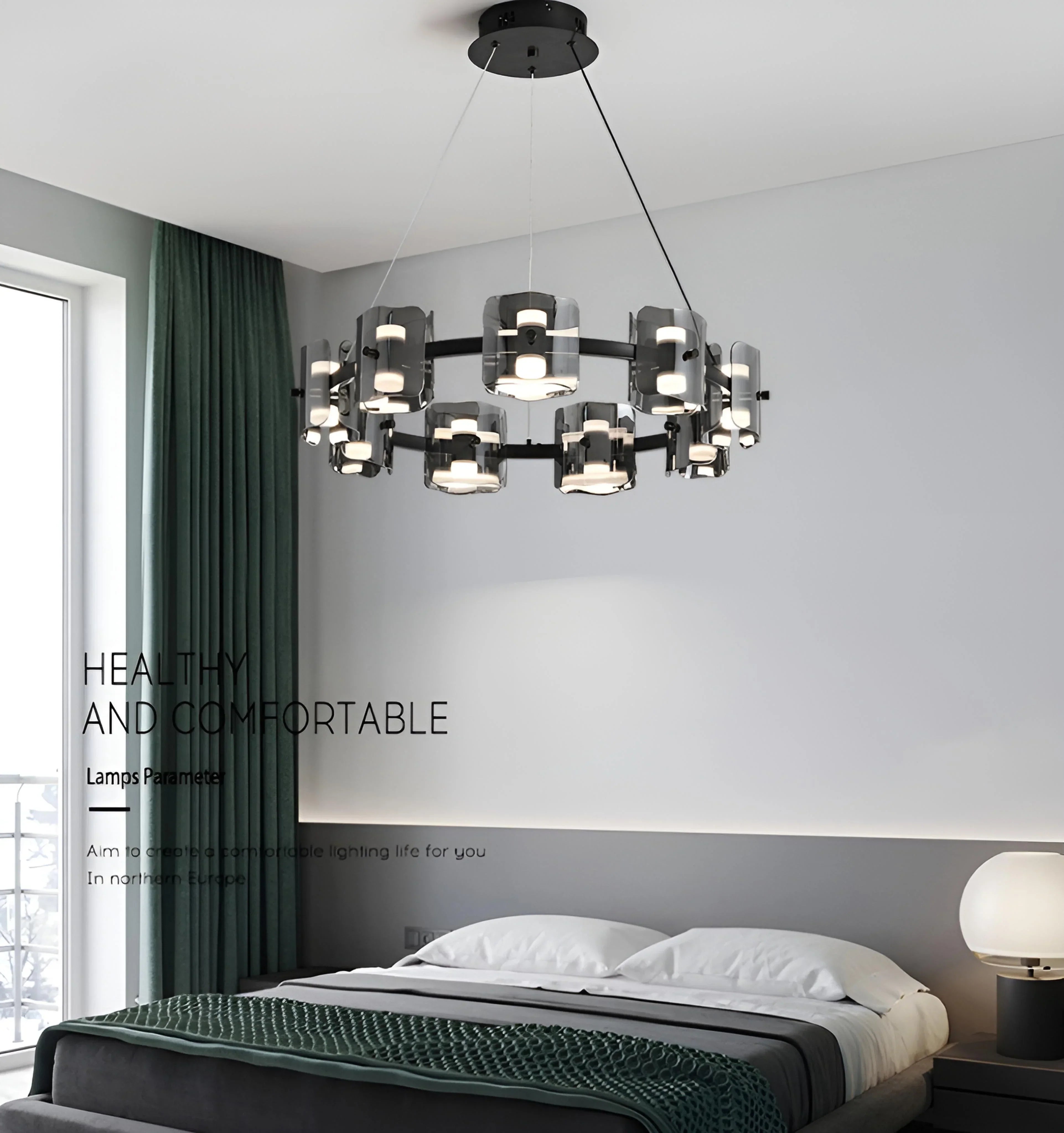 Round Corlota Chandelier - Auraolight