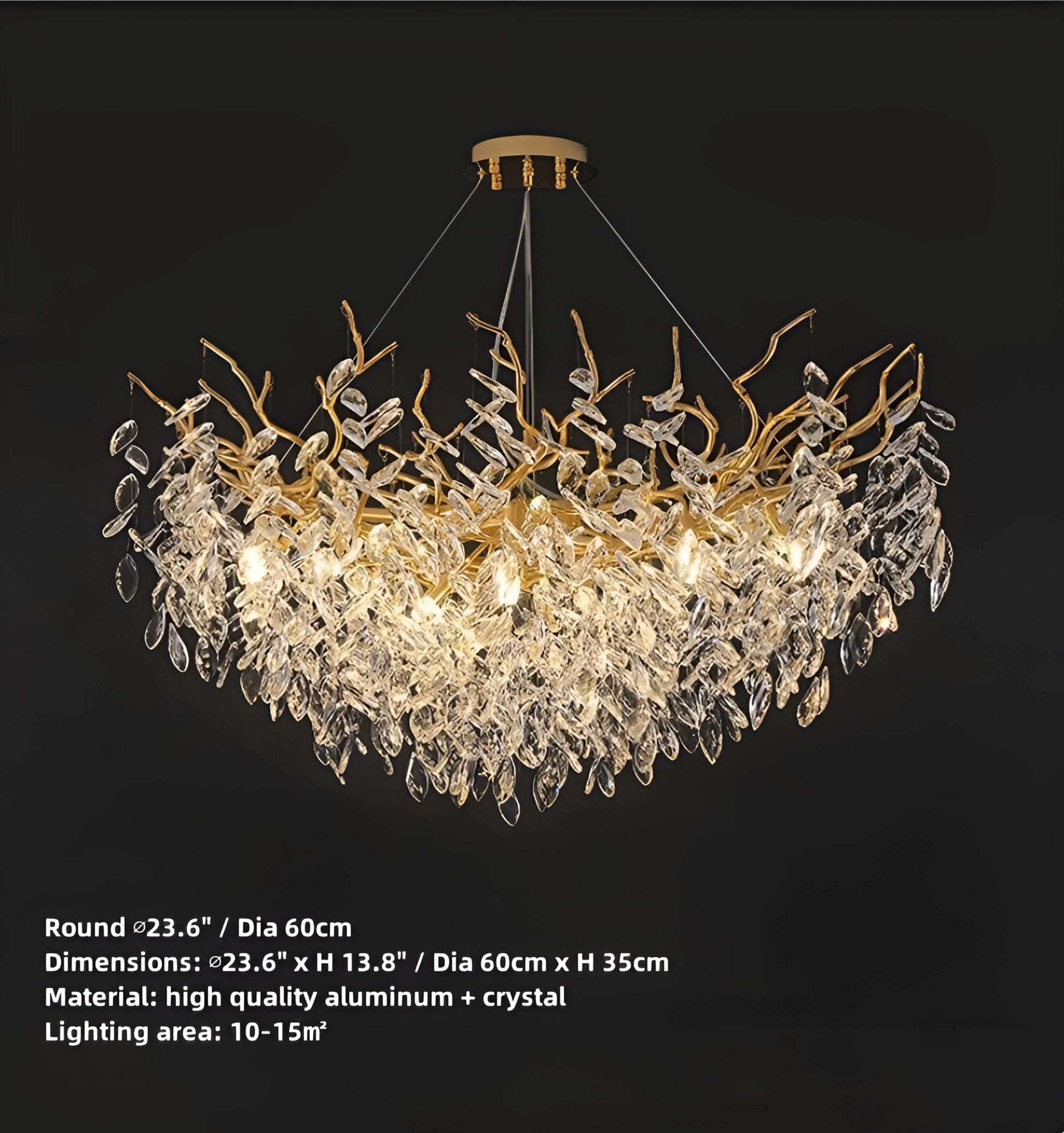 Waltz Crystal Chandelier - Auraolight