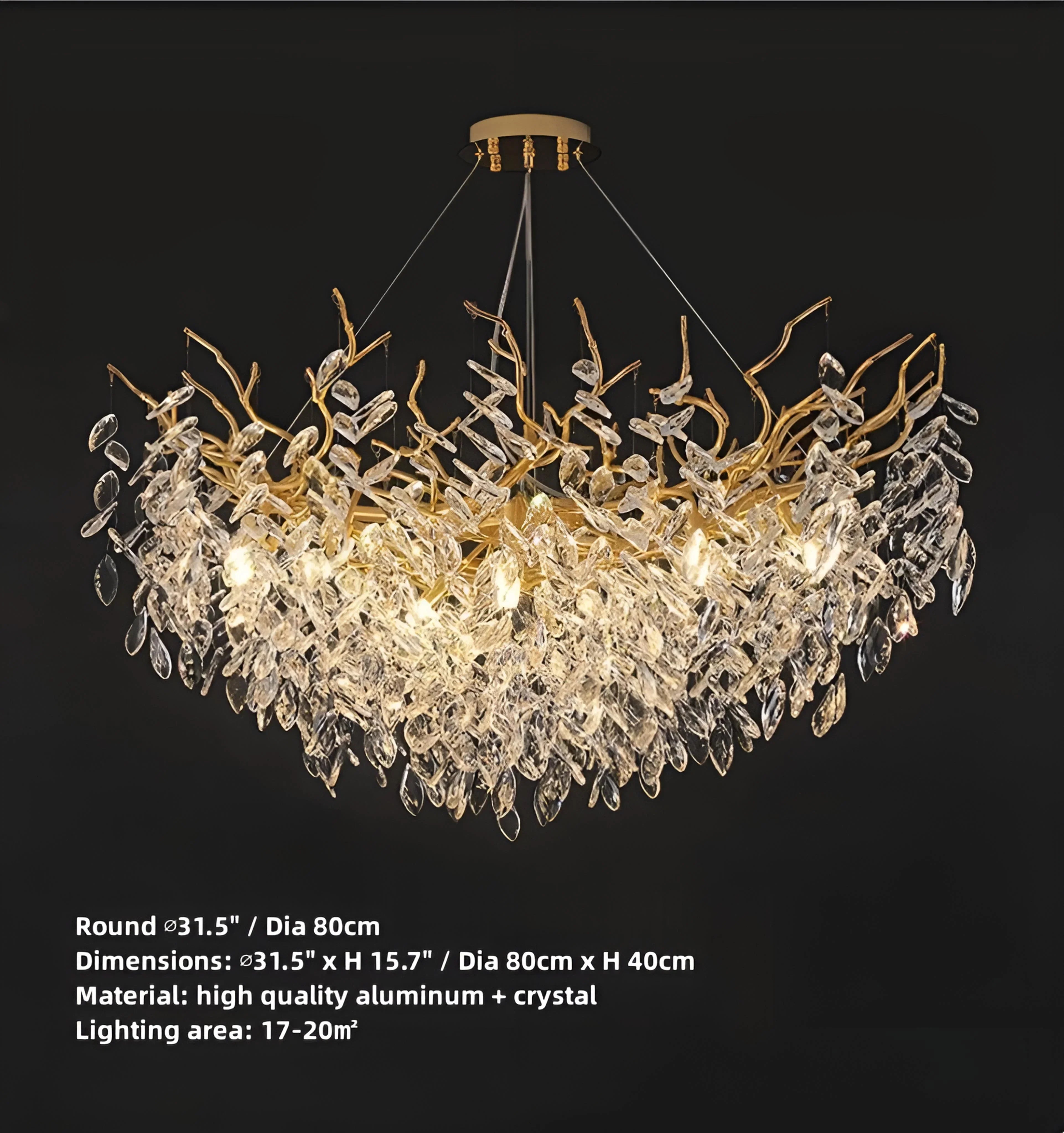Waltz Crystal Chandelier - Auraolight
