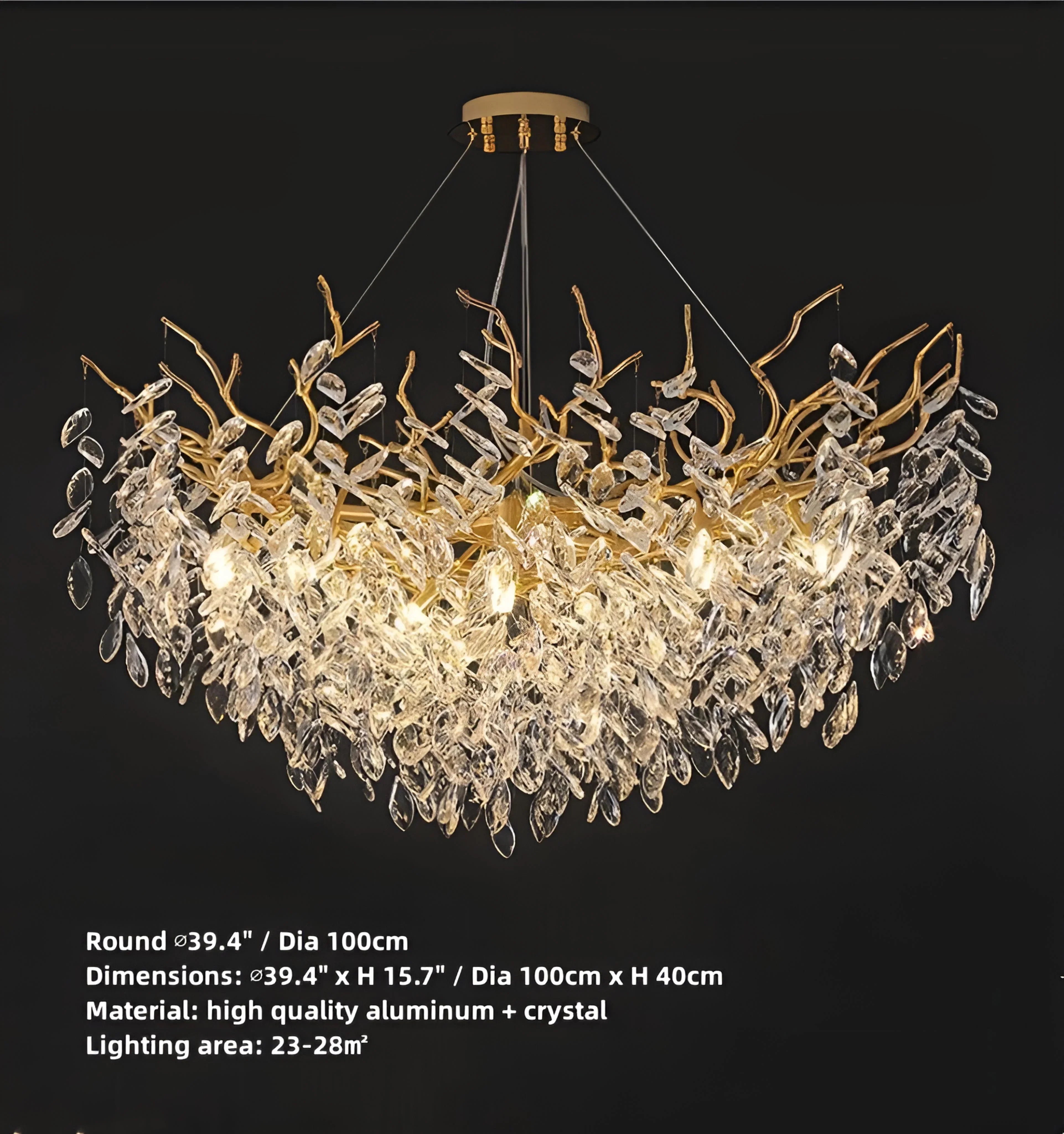Waltz Crystal Chandelier - Auraolight