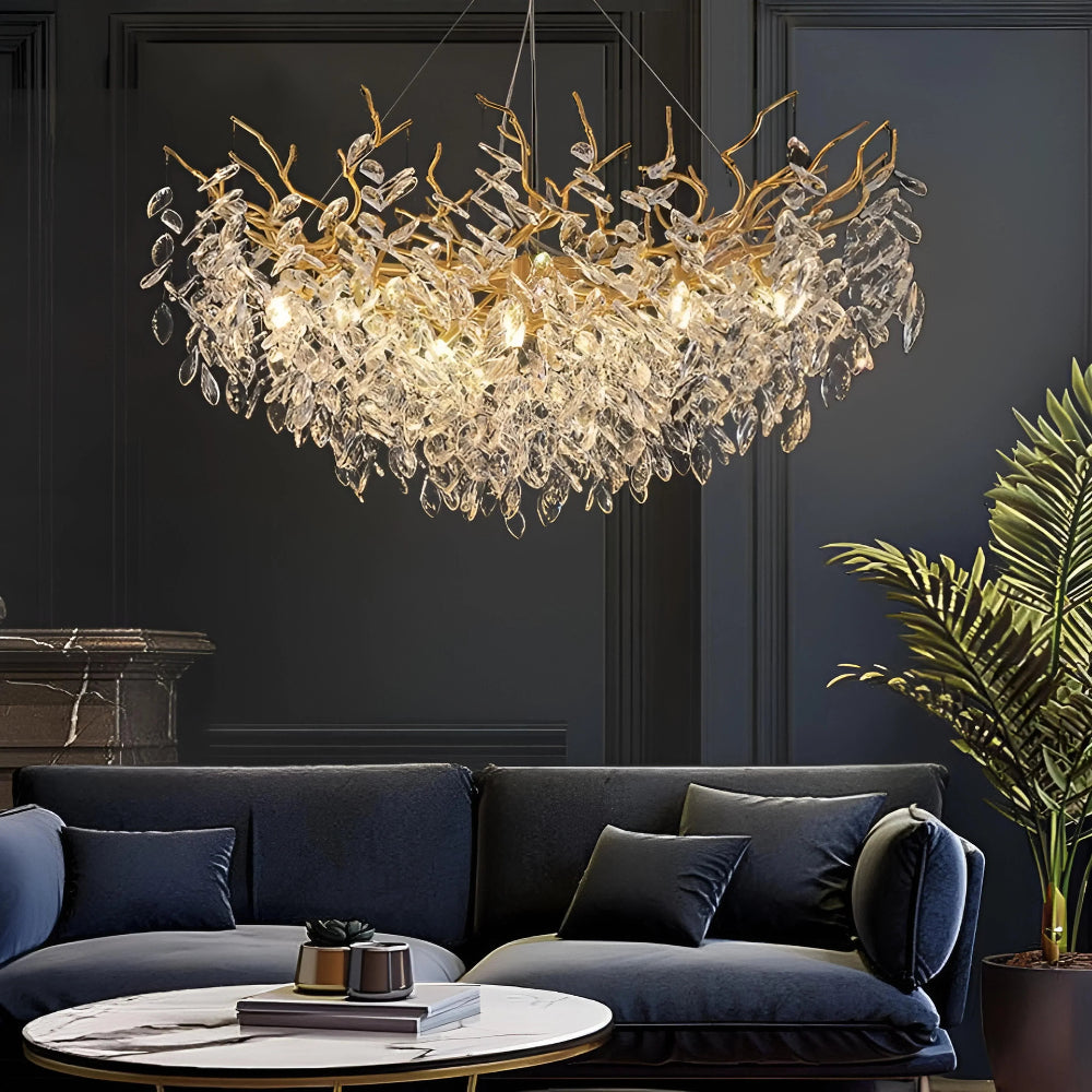 Waltz Crystal Chandelier - Auraolight