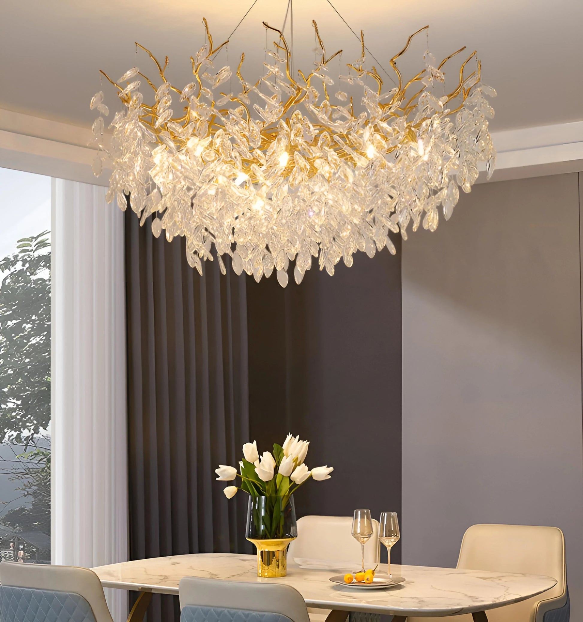 Waltz Crystal Chandelier - Auraolight
