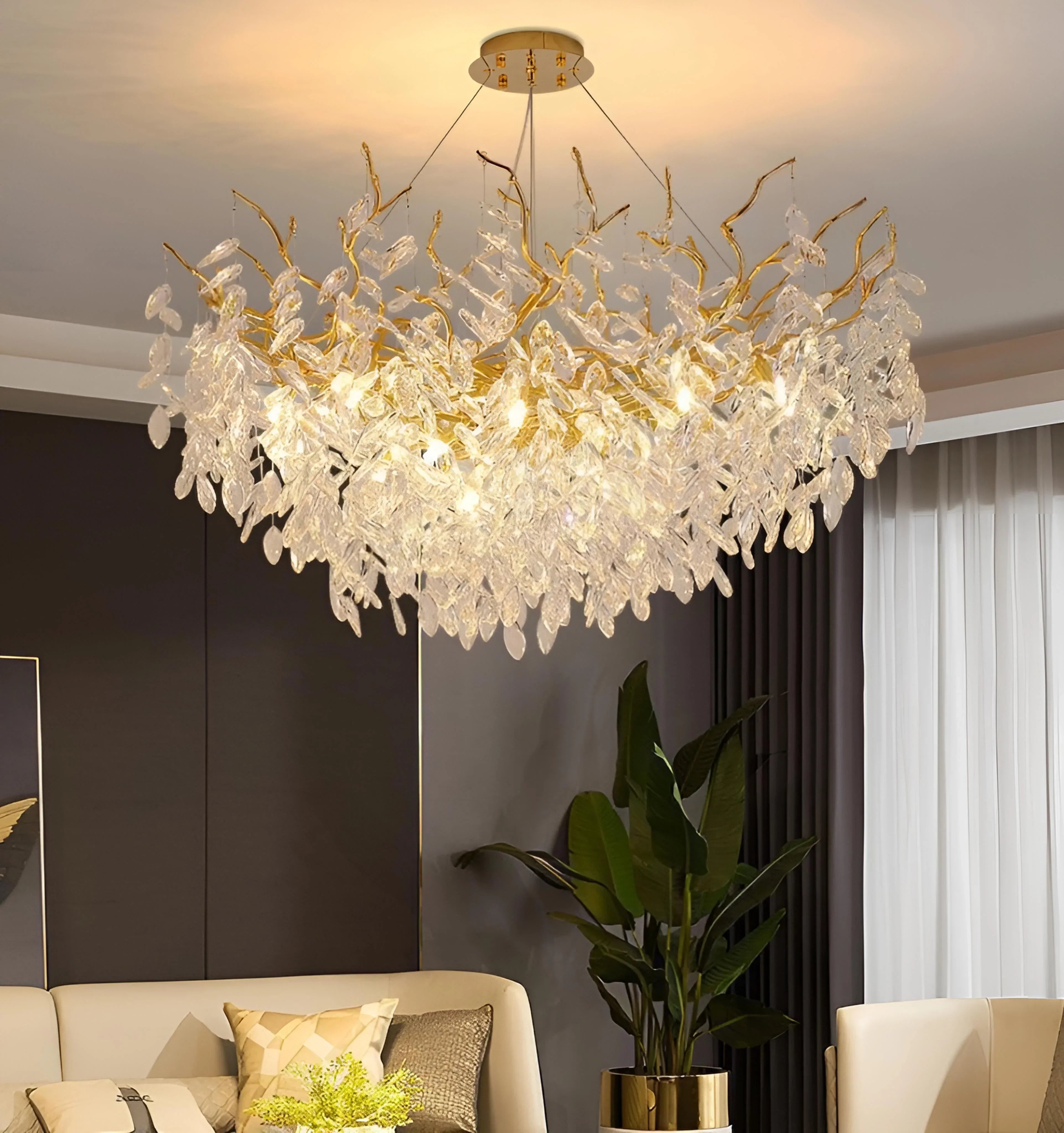 Waltz Crystal Chandelier - Auraolight