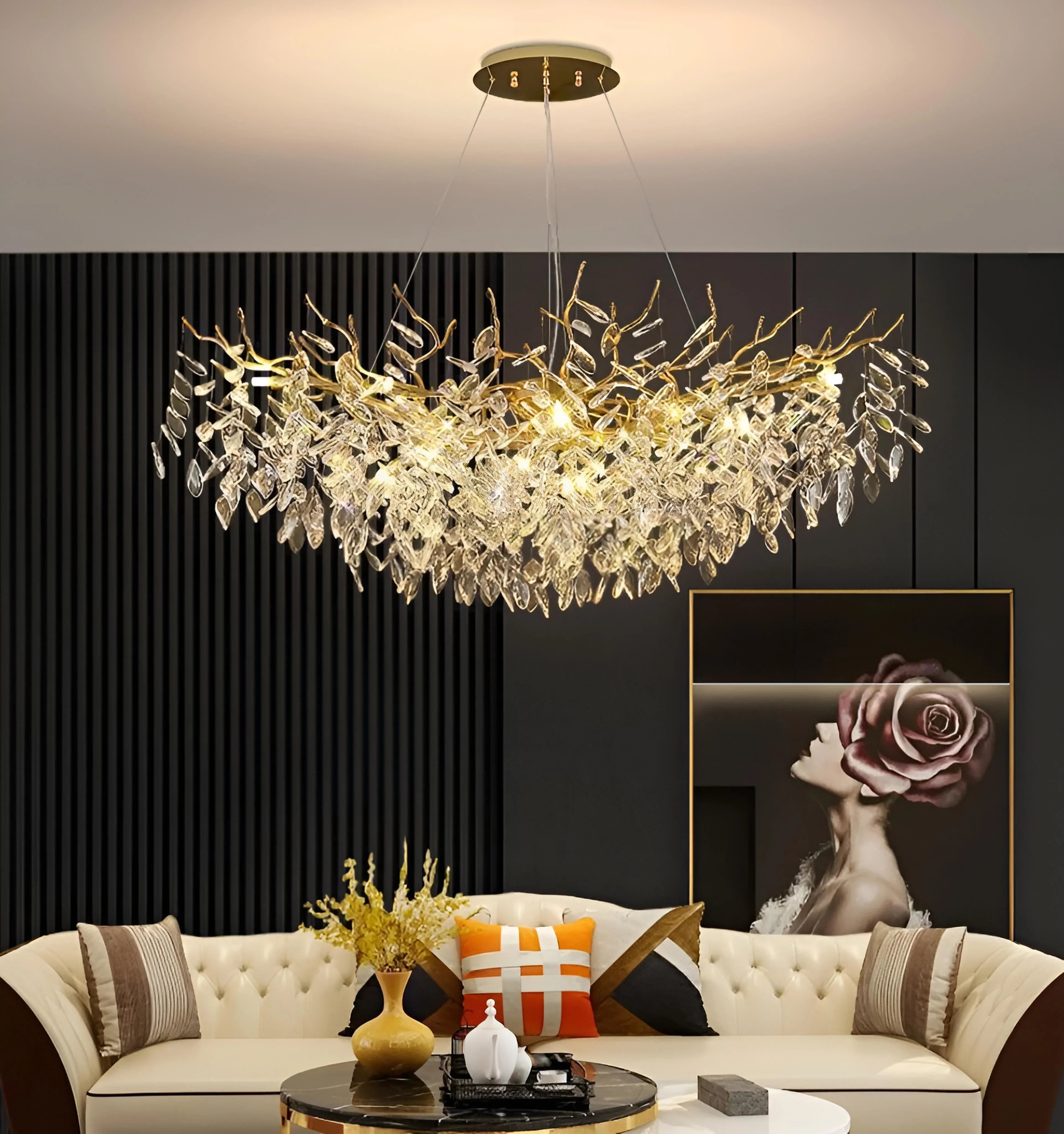 Waltz Crystal Chandelier - Auraolight