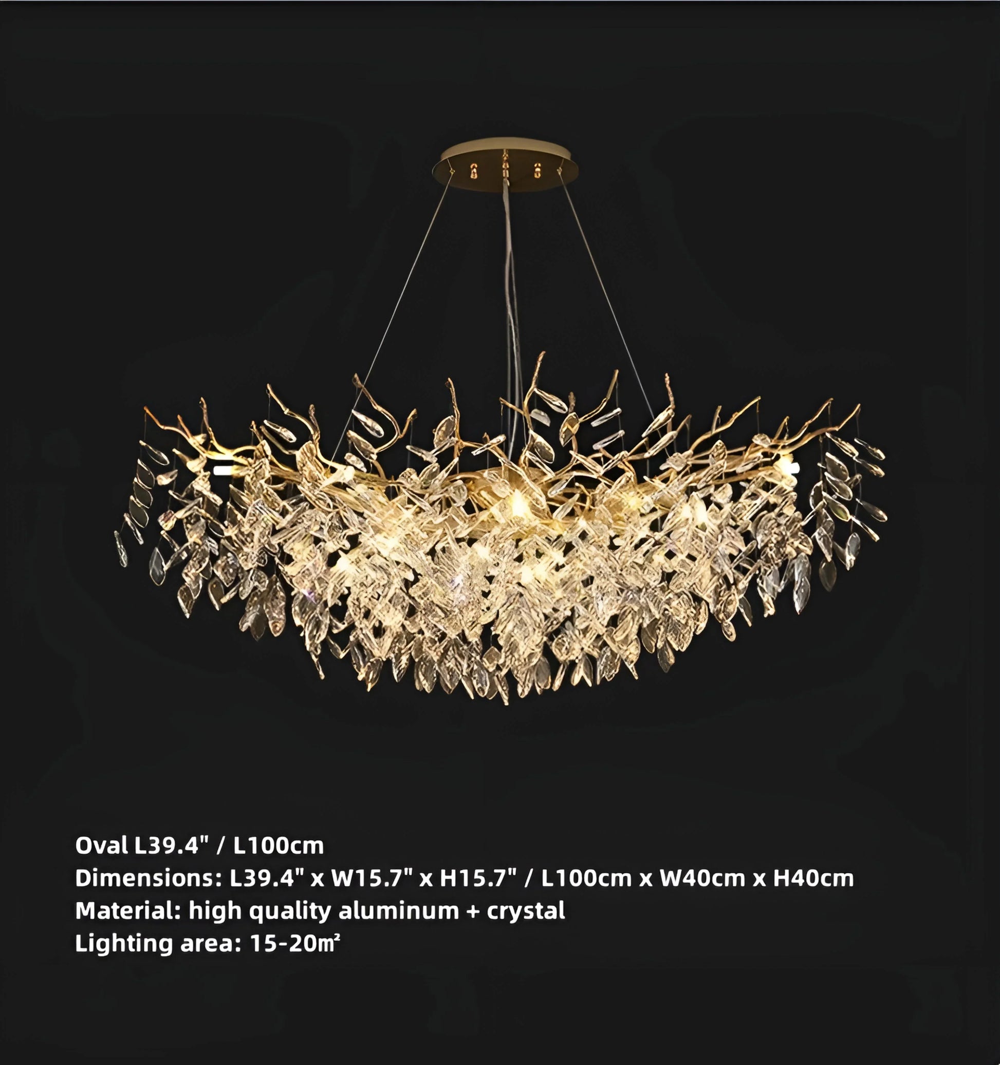 Waltz Crystal Chandelier - Auraolight