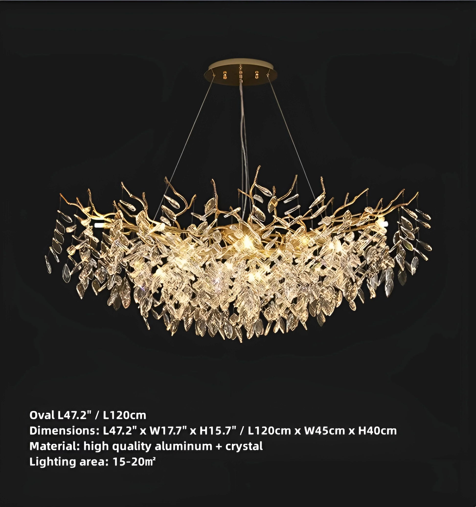 Waltz Crystal Chandelier - Auraolight