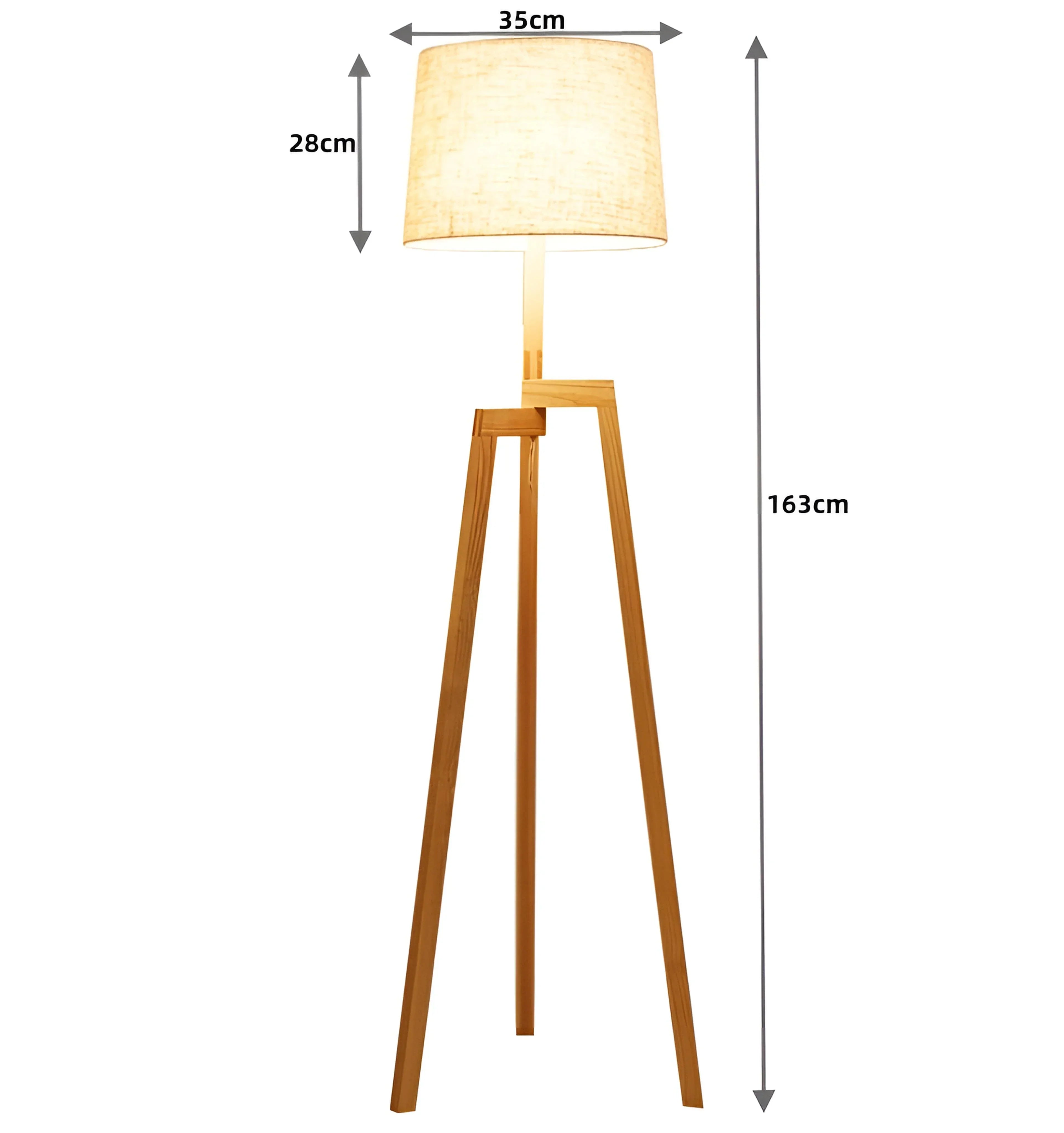 Wooden Tripod Floor Lamp - Auraolight