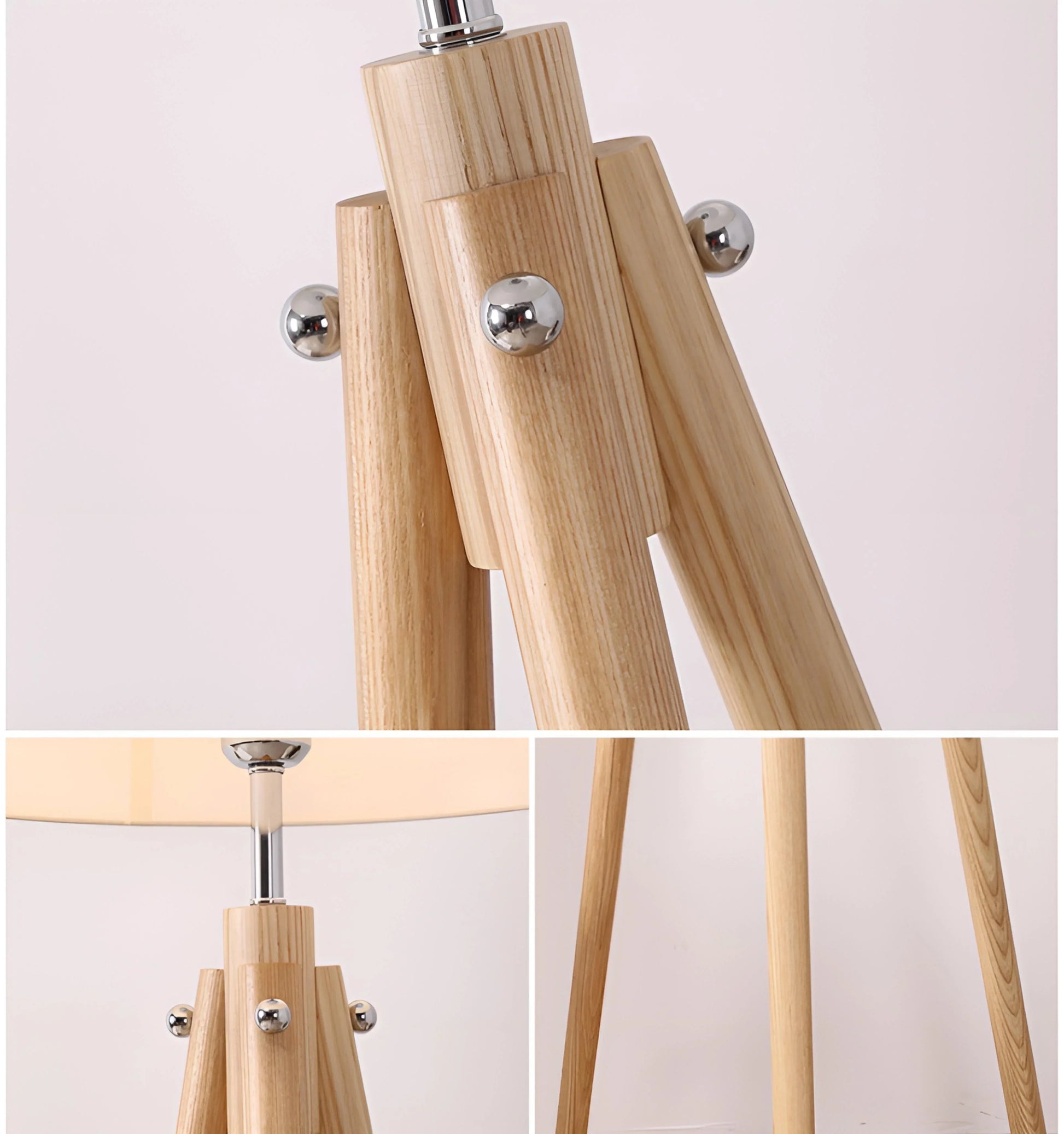 Wooden Tripod Floor Lamp - Auraolight