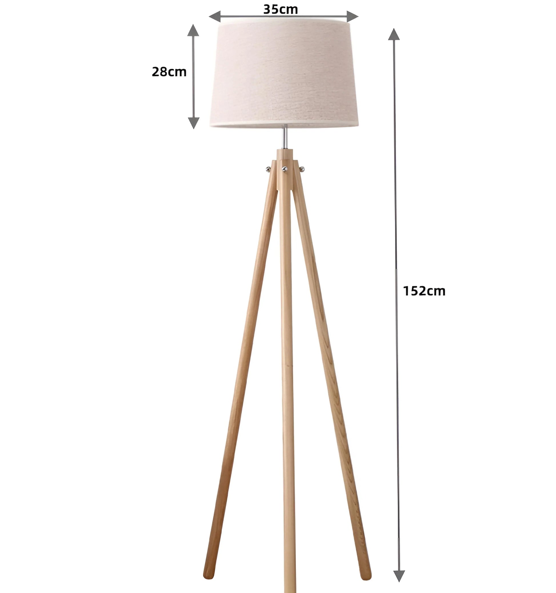 Wooden Tripod Floor Lamp - Auraolight