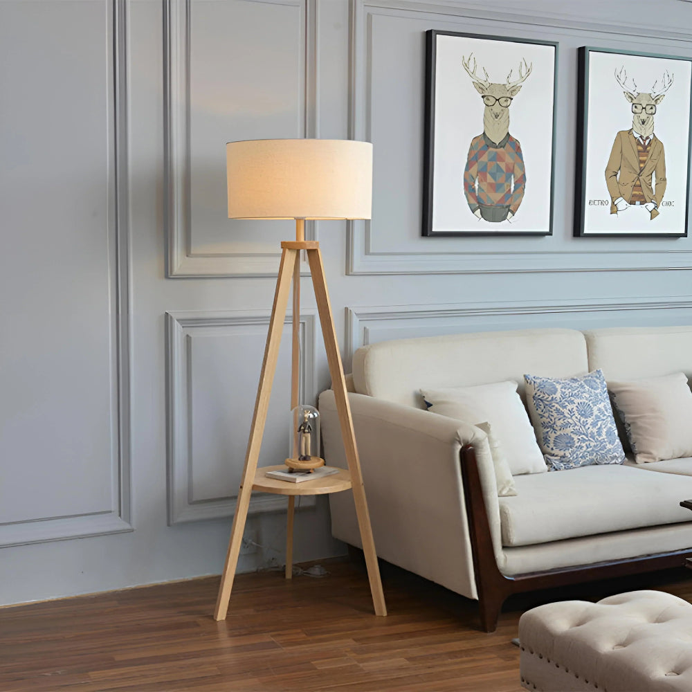 Wooden Tripod Floor Lamp - Auraolight